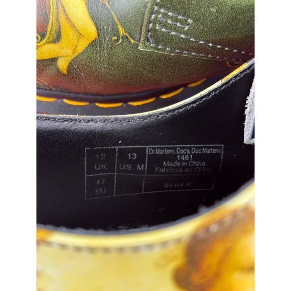 Dr.Marten men leather shoes Di Paolo 1461 in black US 13 lace-up